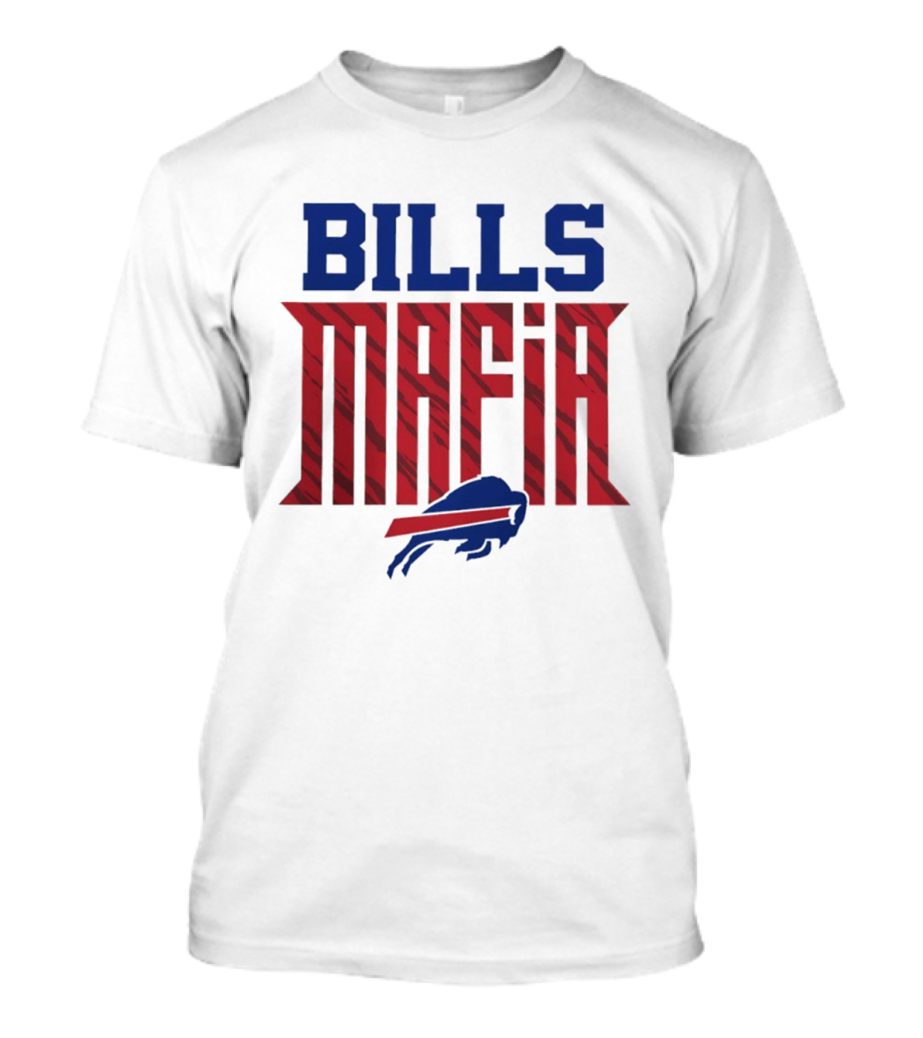 Buffalo Bills Mafia Red And Blue Team Spirit T-Shirt