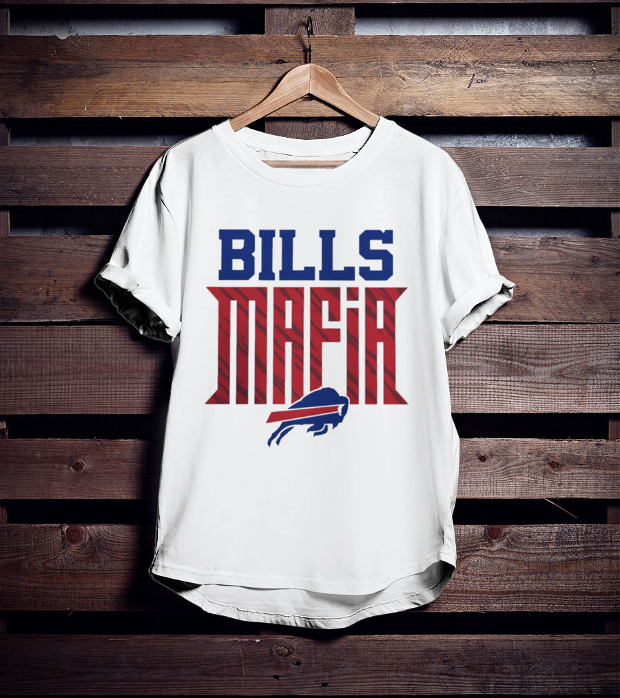 Buffalo Bills Mafia Red And Blue Team Spirit T-Shirt