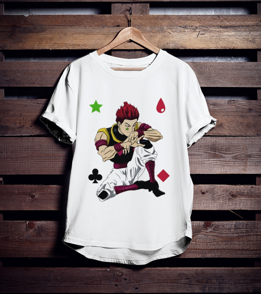 Hisoka Morow Playing Card Suit Symbols Hunter X Hunter T-Shirt