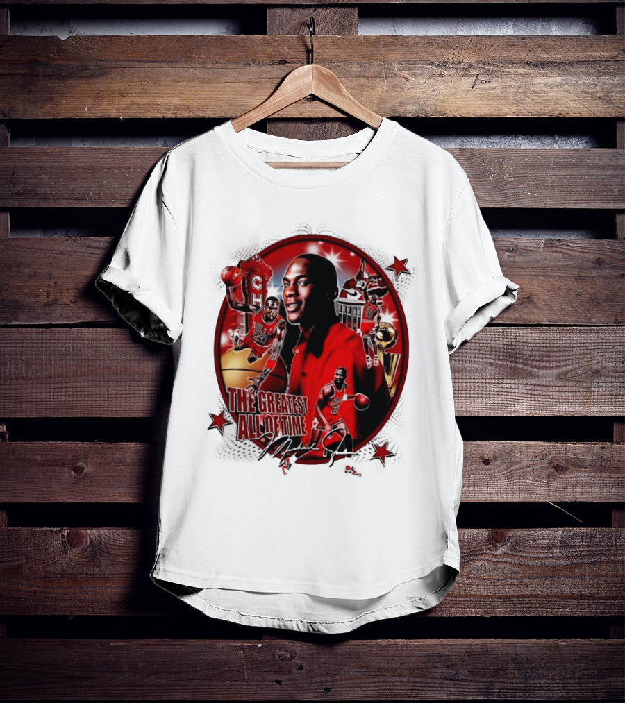 The Greatest Of All Time Michael Jordan Chicago Basketball Legend Trophy T-Shirt