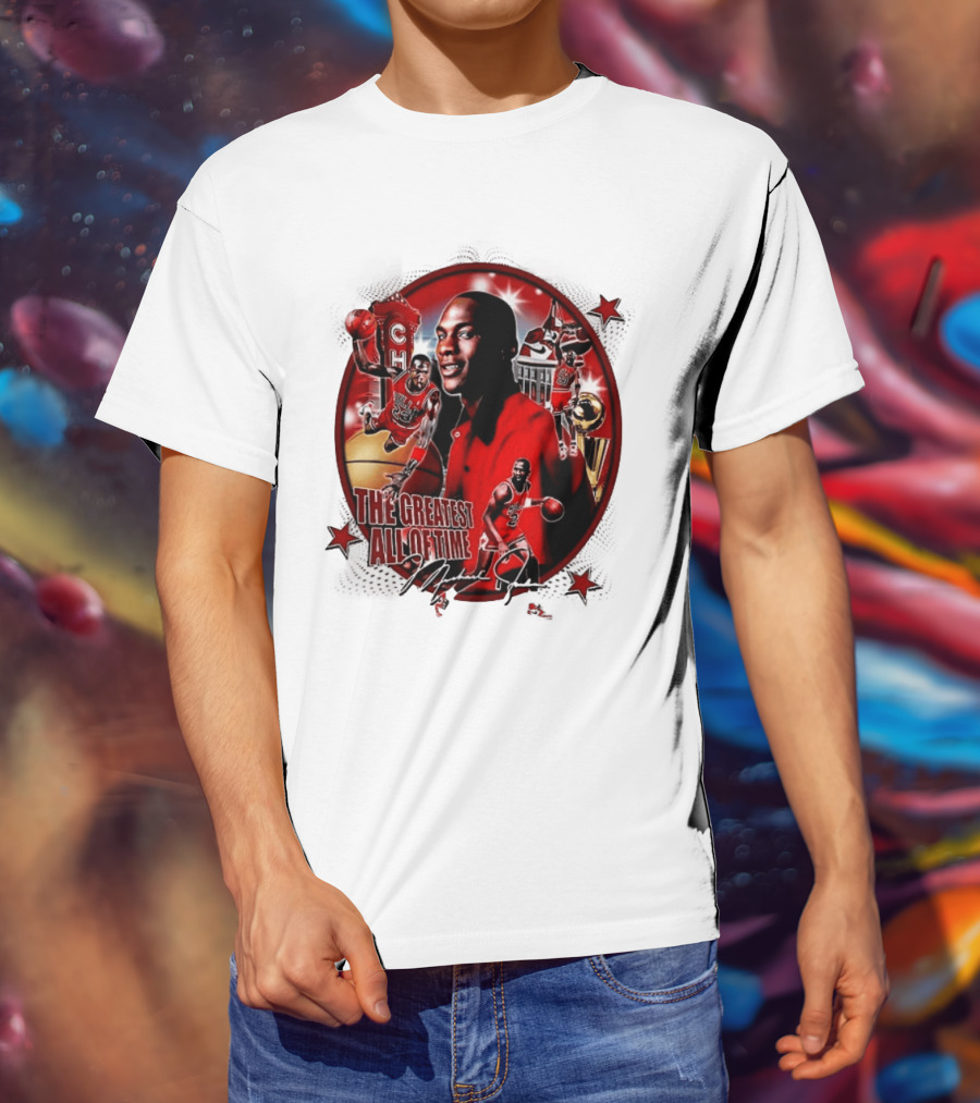The Greatest Of All Time Michael Jordan Chicago Basketball Legend Trophy T-Shirt