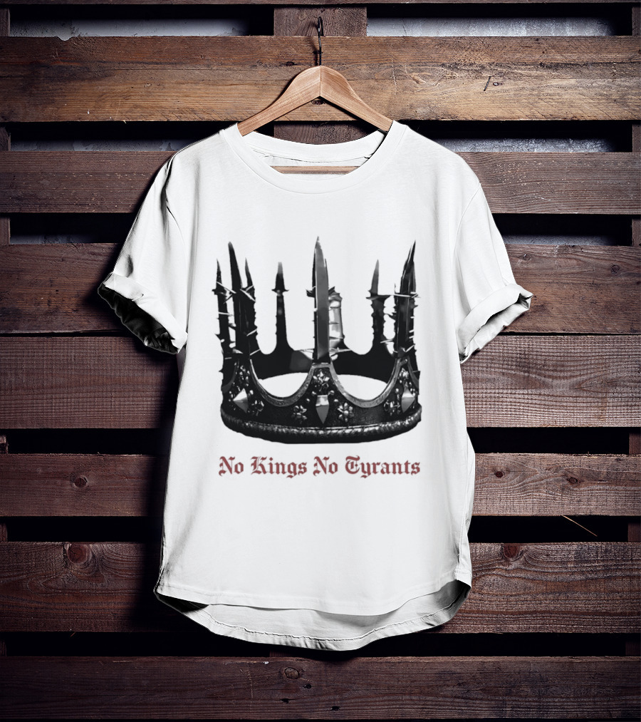 No Kings No Tyrants Crown Spiked T-Shirt