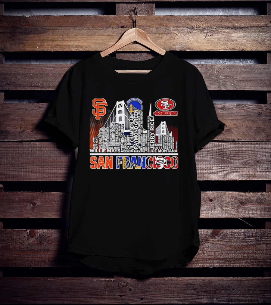 San Francisco Giants Warriors 49ers Skyline T-Shirt
