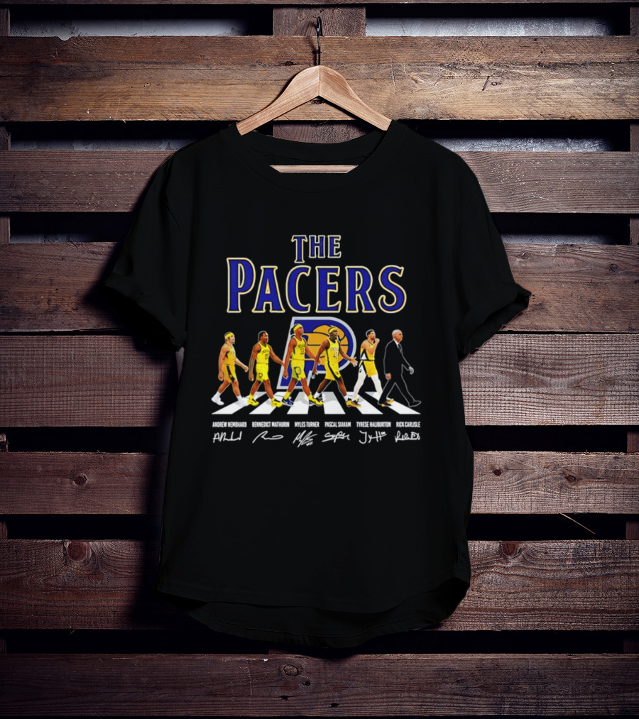 The Pacers Andrew Nembhard Bennedict Mathurin Myles Turner Pascal Siakam Tyrese Haliburton Signatures T-Shirt