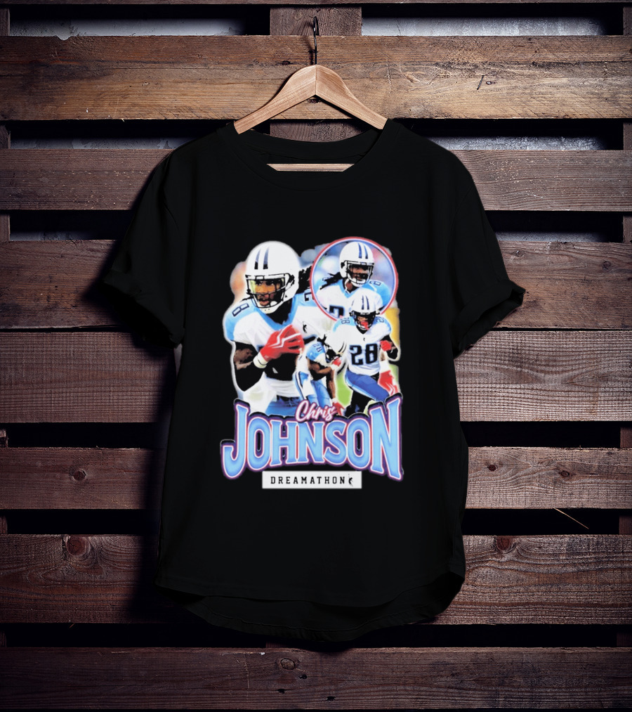 Chris Johnson NFL Dreamathon Tennessee Titans Football 28 T-Shirt