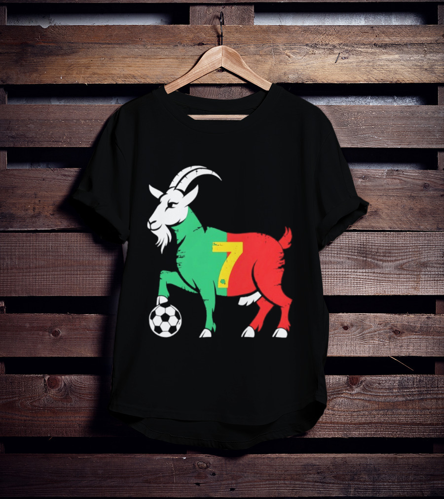 Cristiano Ronaldo GOAT 7 Portugal Soccer T-Shirt