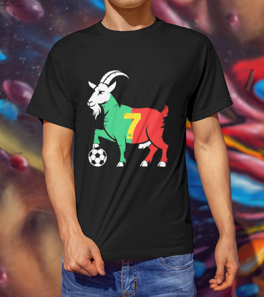 Cristiano Ronaldo GOAT 7 Portugal Soccer T-Shirt