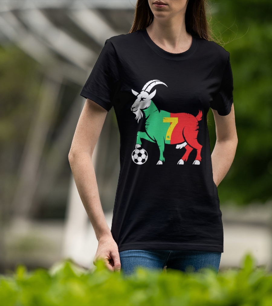 Cristiano Ronaldo GOAT 7 Portugal Soccer T-Shirt