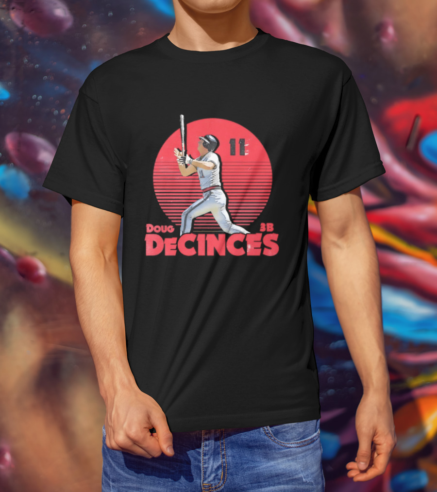 Doug DeCinces 11 California Angels Baseball Legend Player Number T-Shirt