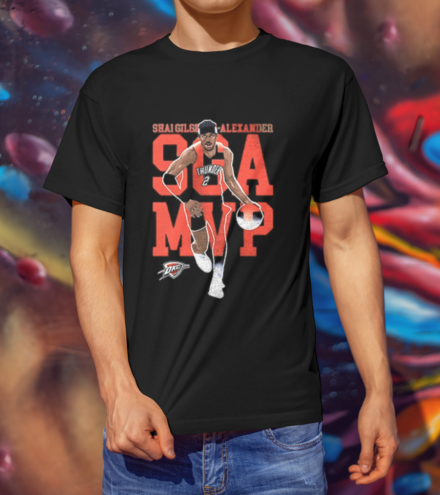 Shai Gilgeous Alexander SGA MVP Basketball Champion 2025 T-Shirt