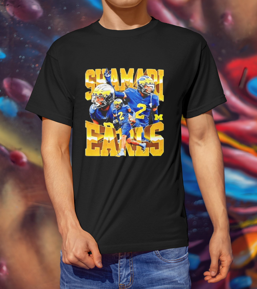 Shamari Earls 2 Michigan Wolverines NCAA Football Player Sports Fan Gear T-Shirt