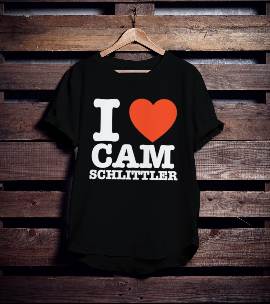 I Love Cam Schlittler Red Heart T-Shirt