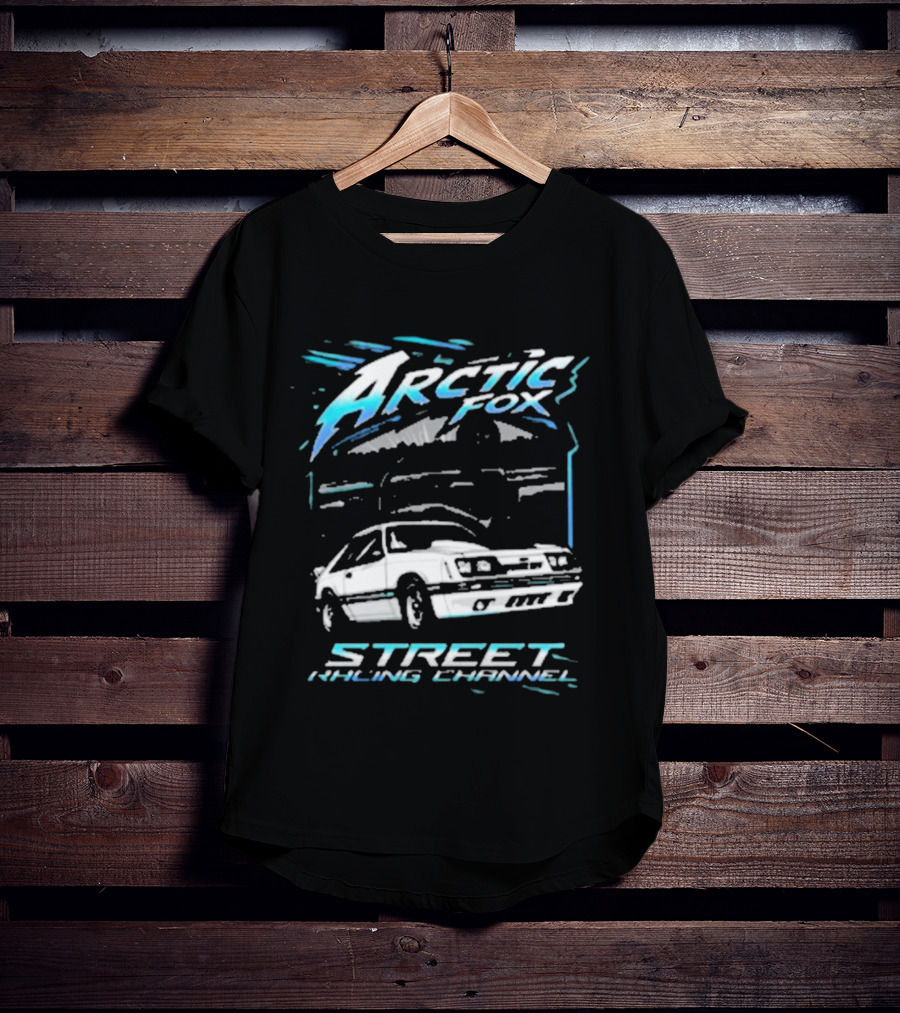 Arctic Fox Street Racing Channel Classic Car Enthusiasts T-Shirt