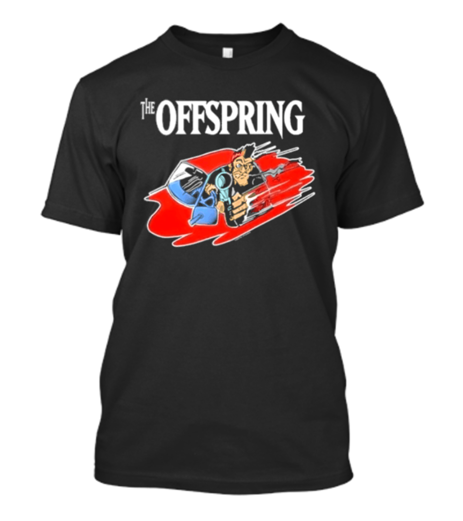 The Offspring Bad Habits Stupid Dombshit Goddam Motherfucker Vintage Cartoon T-Shirt