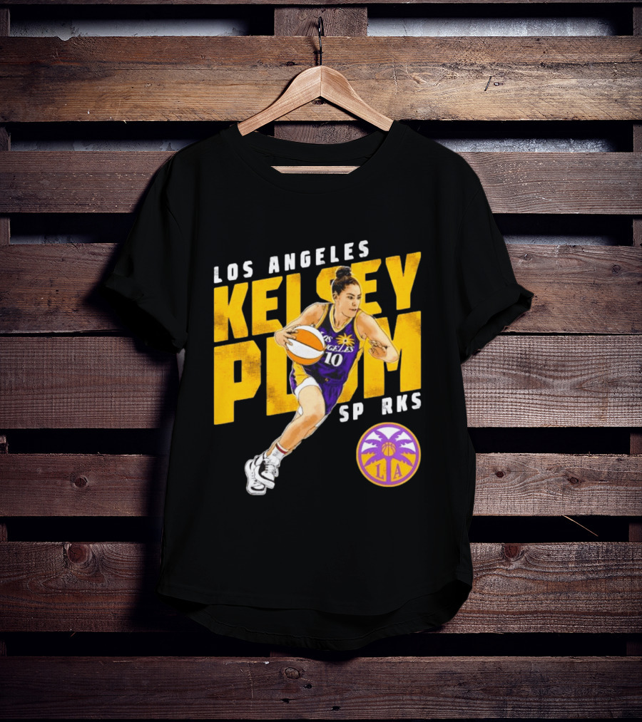 Los Angeles Kelsey Plum Sparks SP RKS 10 Basketball Player T-Shirt
