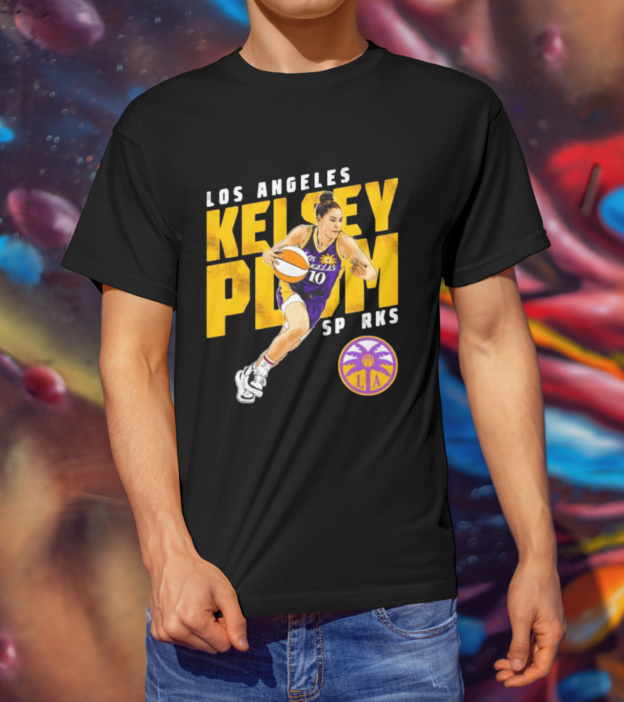 Los Angeles Kelsey Plum Sparks SP RKS 10 Basketball Player T-Shirt