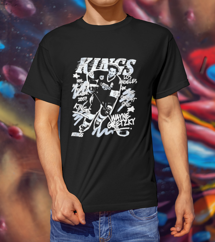 Los Angeles Kings Wayne Gretzky NHL All Time Points Leader Hockey Legend T-Shirt