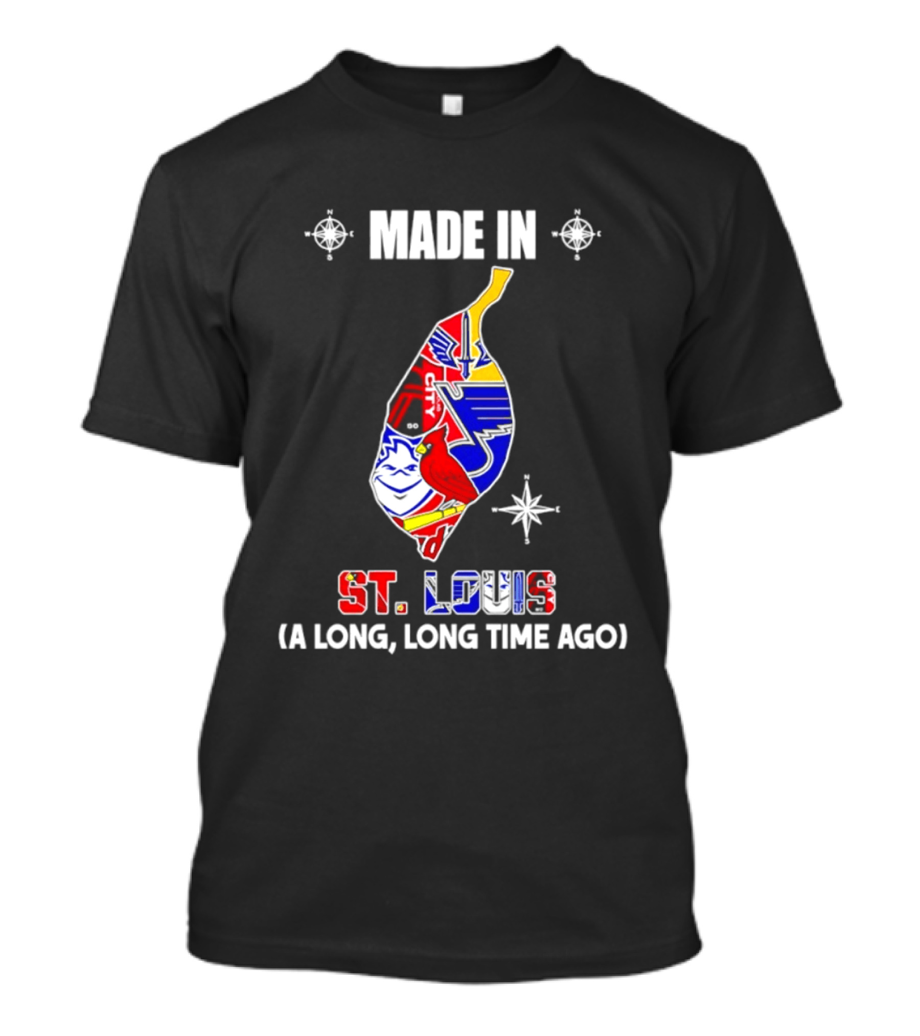 Made In St Louis Map 2026 Season A Long Long Time Ago T-Shirt