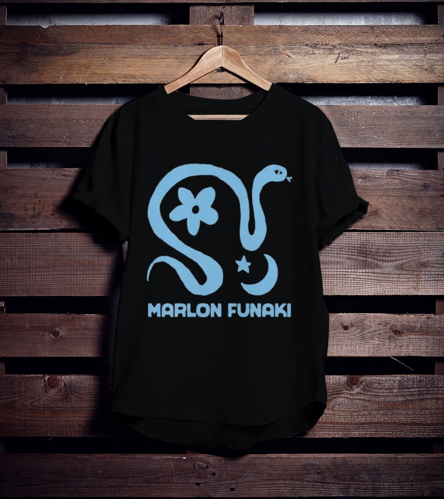 Marlon Funaki Snake Flower Star Moon T-Shirt
