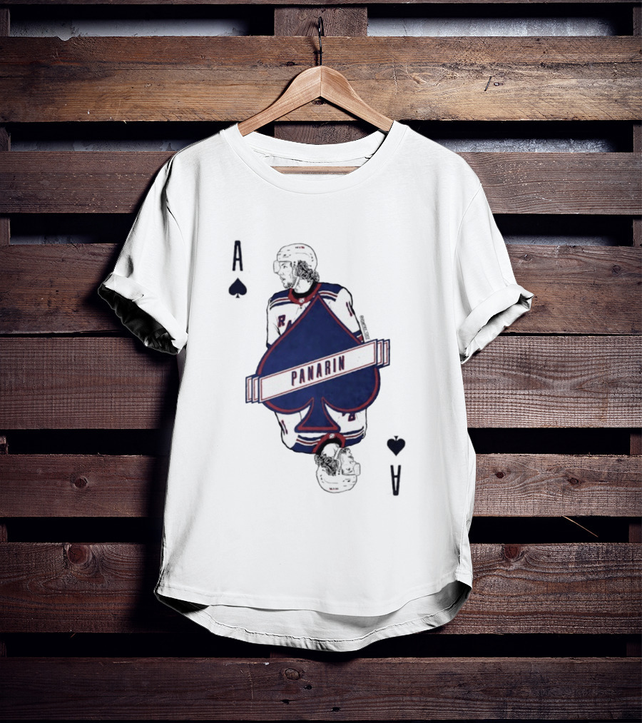 Panarin New York Rangers Playing Card Ace Spades T-Shirt