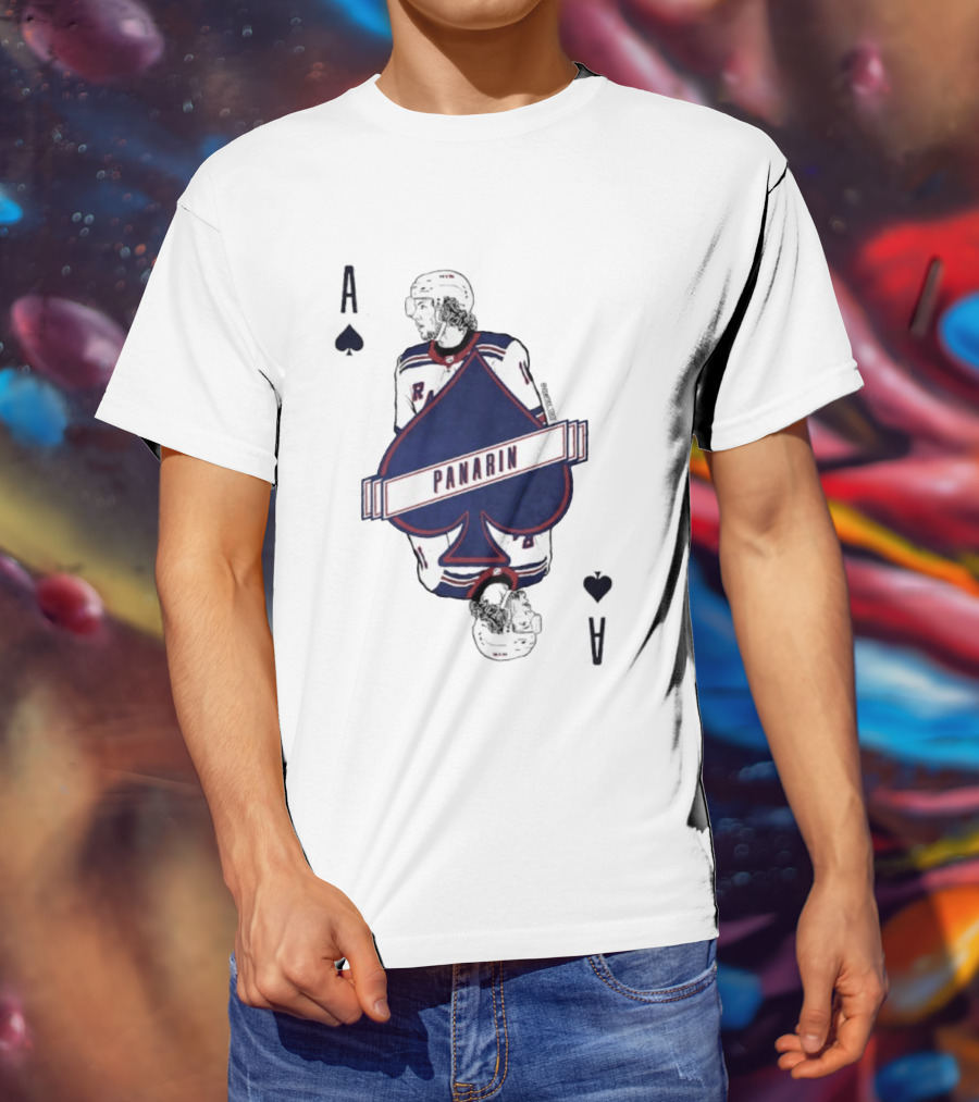 Panarin New York Rangers Playing Card Ace Spades T-Shirt