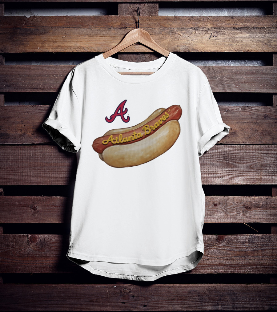 Atlanta Braves Hot Dog A Logo MLB 2026 Season T-Shirt