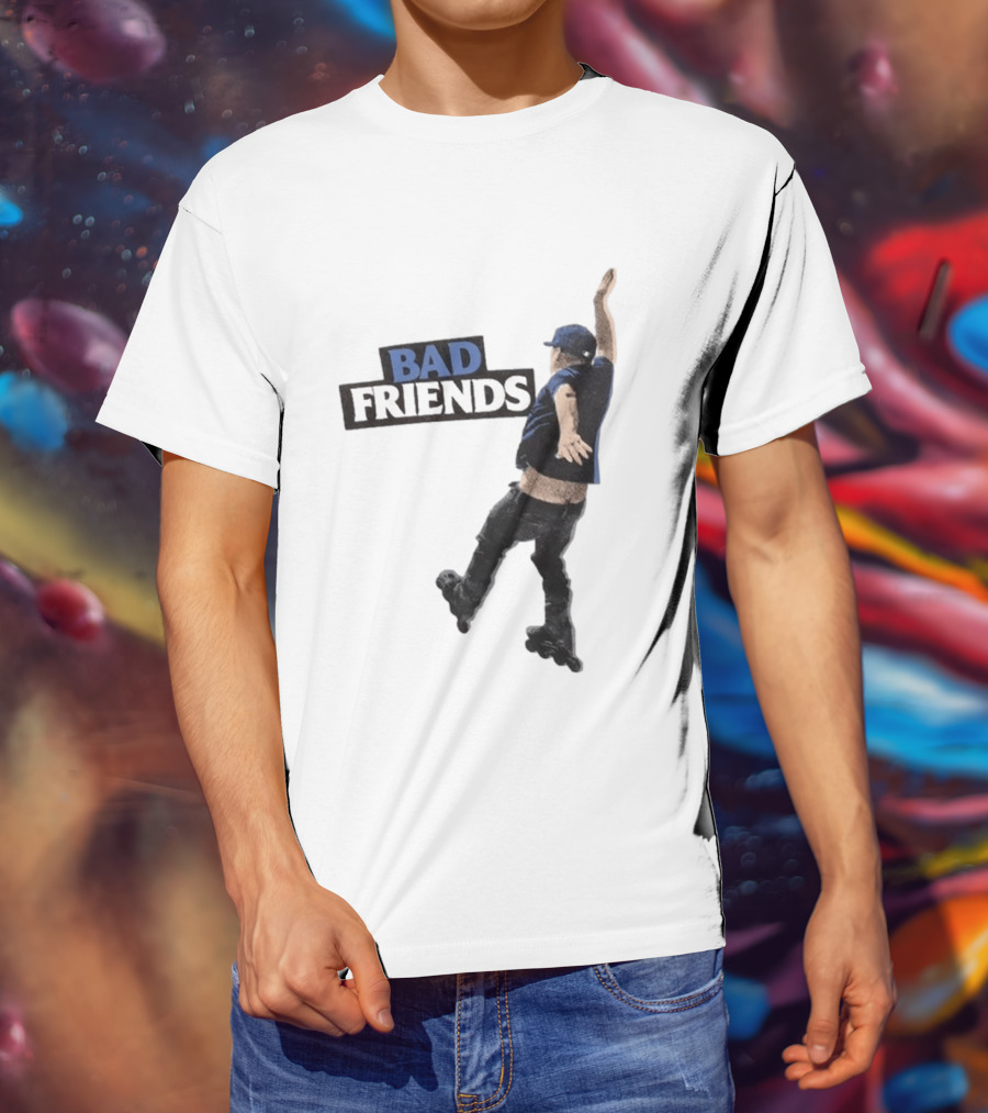 Bad Friends Bobby Roller Skating Fall T-Shirt