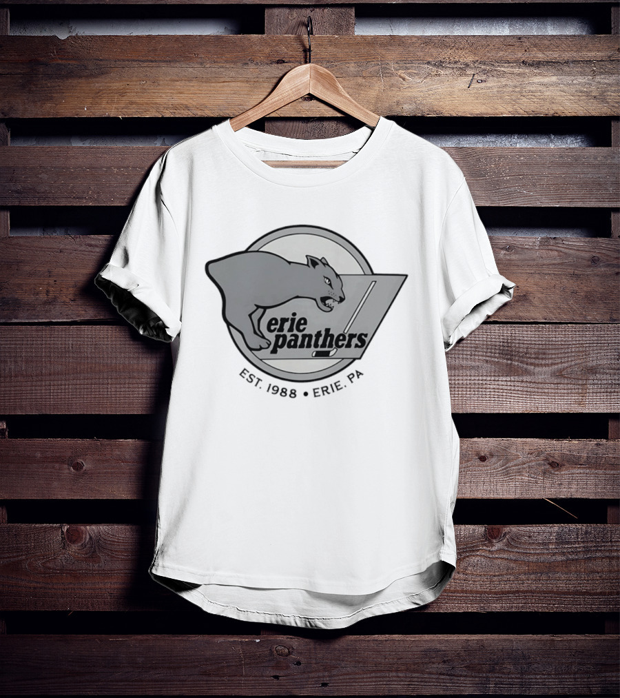 Erie Panthers Hockey Est. 1988 Erie PA Retro Team T-Shirt