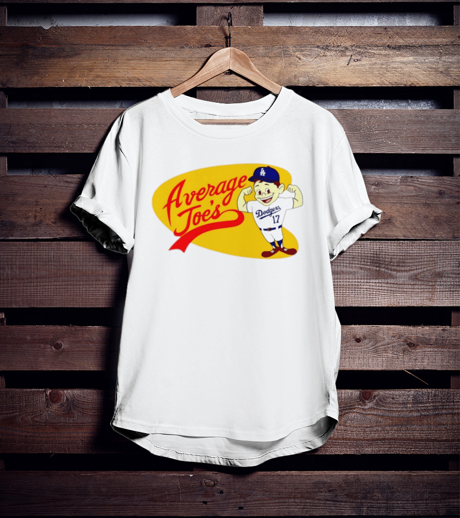 Average Joe's Dodgers No 17 LA Cartoon T-Shirt