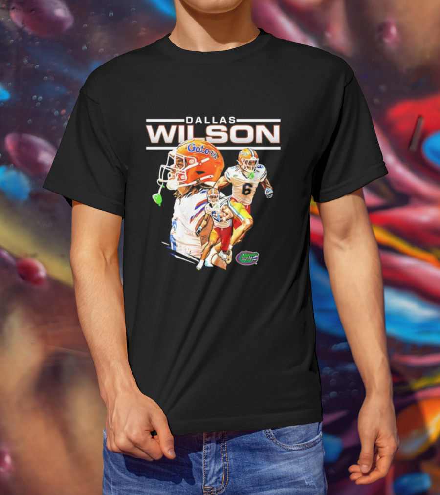 Dallas Wilson 6 Gators University Of Florida Football Player NCAA T-Shirt