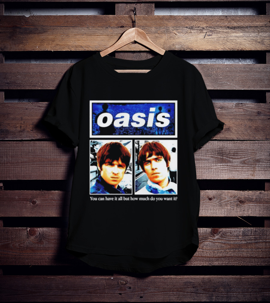 Oasis You Can Have It All But How Much Do You Want It Music Band T-Shirt