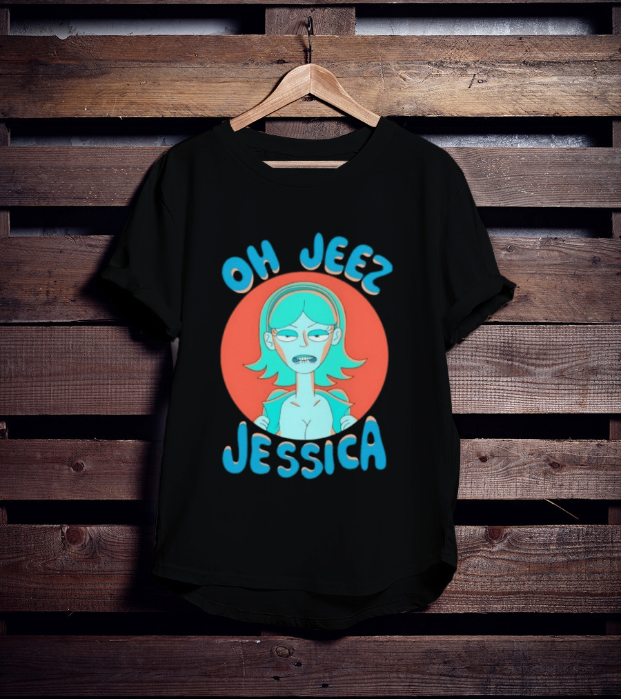 Oh Jeez Jessica Rick And Morty Adult Swim T-Shirt