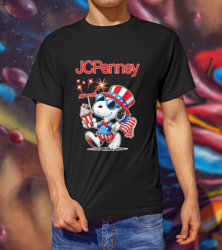 JCPenney Snoopy America 1776 2026 250th Anniversary Celebration T-Shirt