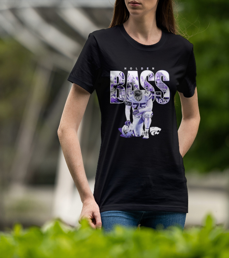 Holden Bass 75 Kansas State NCAA Football Stamped Show Respect T-Shirt