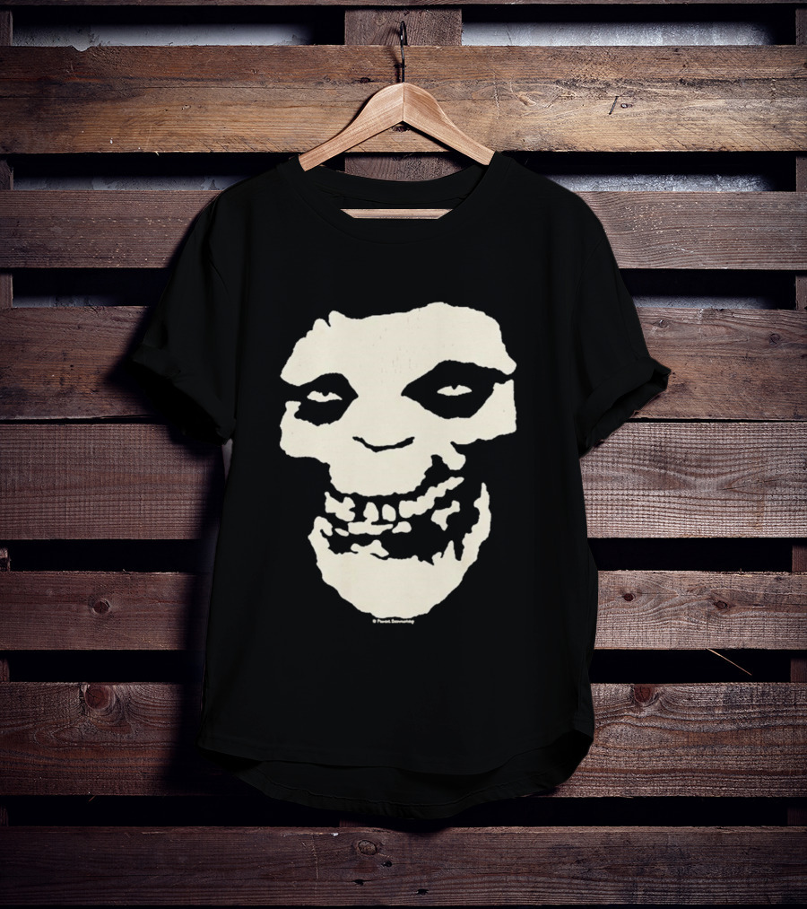 SUGA BTS Crimson Ghost Skull Misfits Collaboration T-Shirt