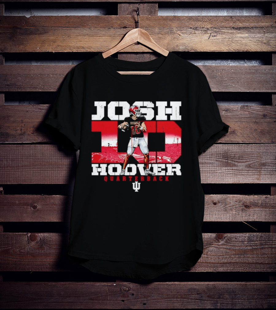 Josh Hoover 10 Indiana Hoosiers Quarterback NCAA T-Shirt
