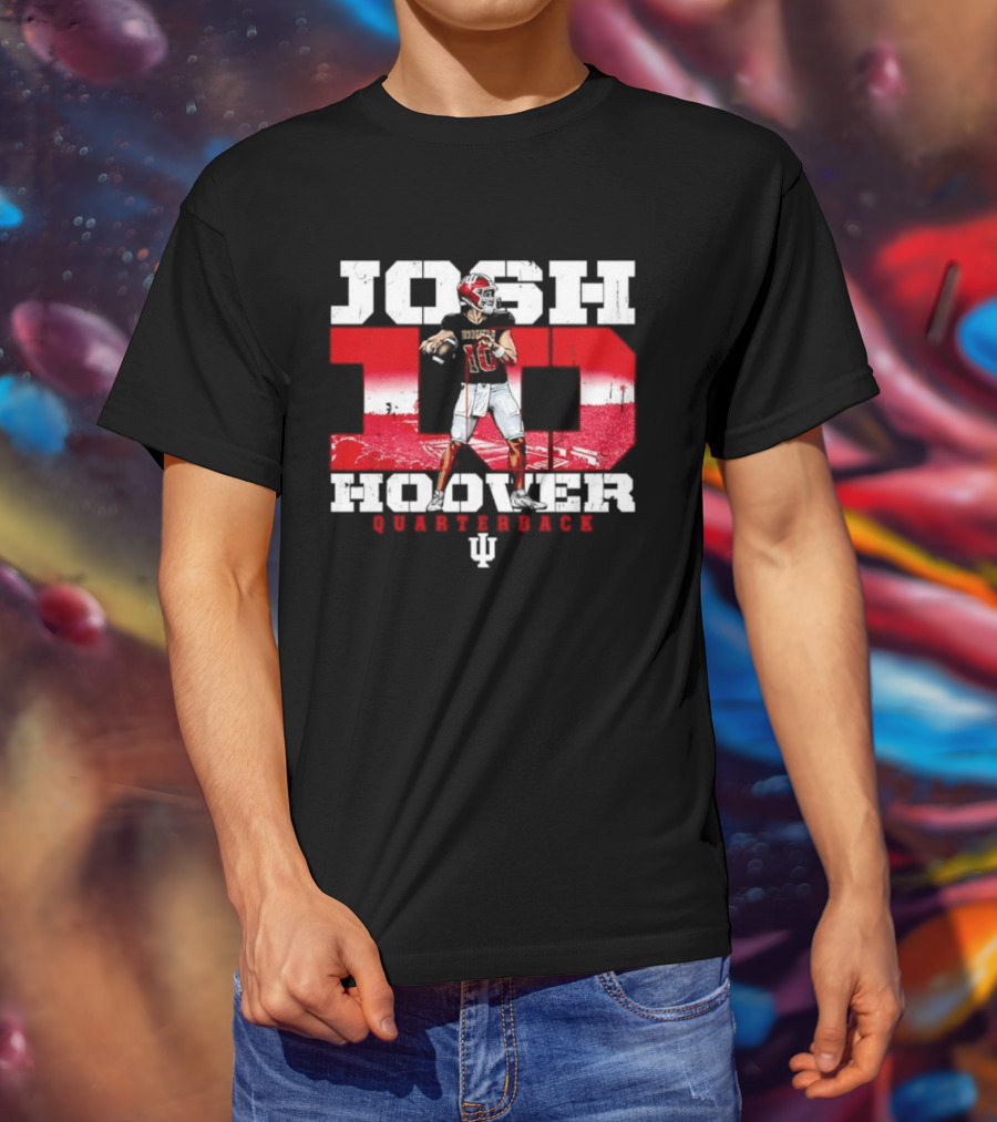 Josh Hoover 10 Indiana Hoosiers Quarterback NCAA T-Shirt