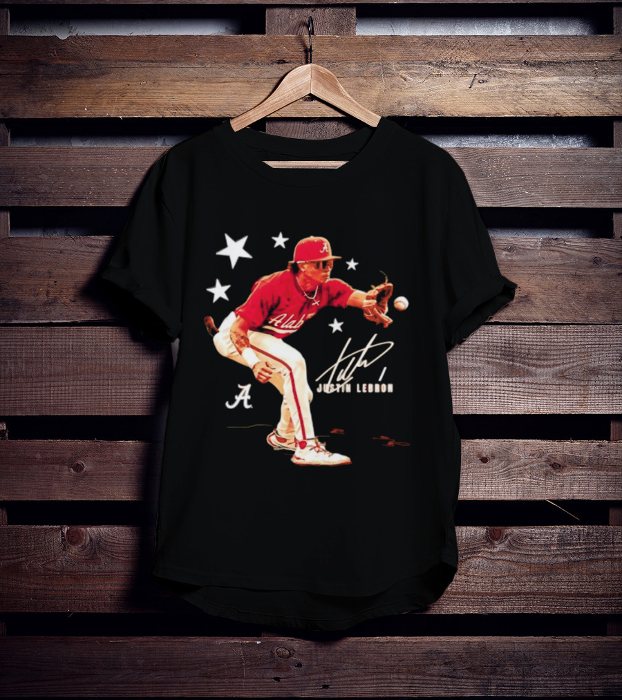 Alabama Crimson Tide NCAA Baseball Justin Lebron Signature T-Shirt
