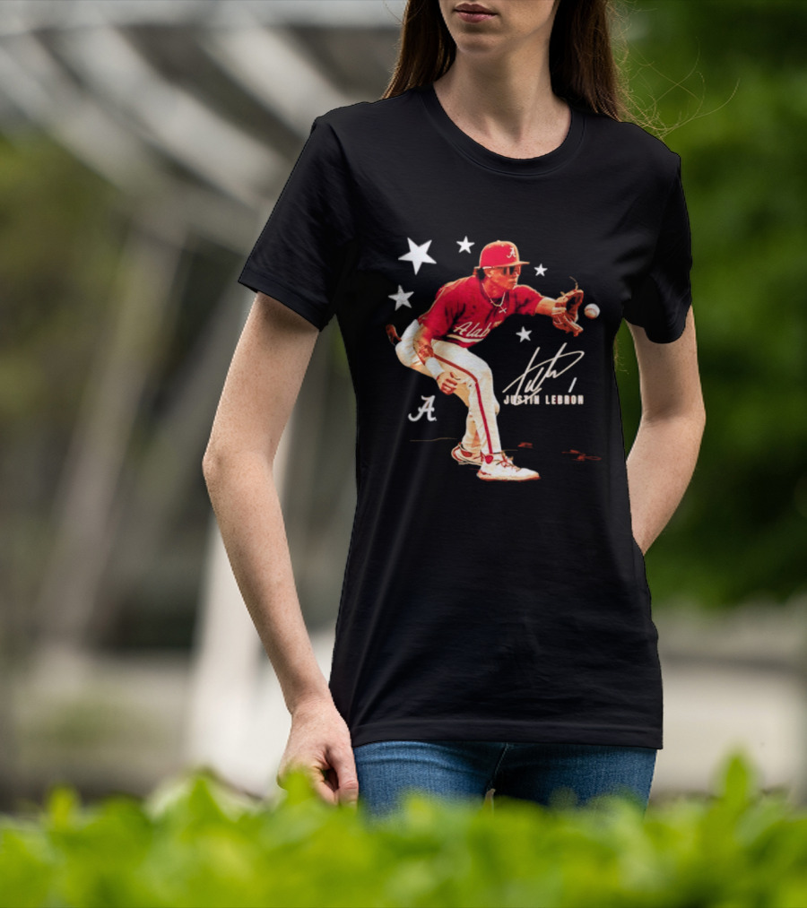Alabama Crimson Tide NCAA Baseball Justin Lebron Signature T-Shirt