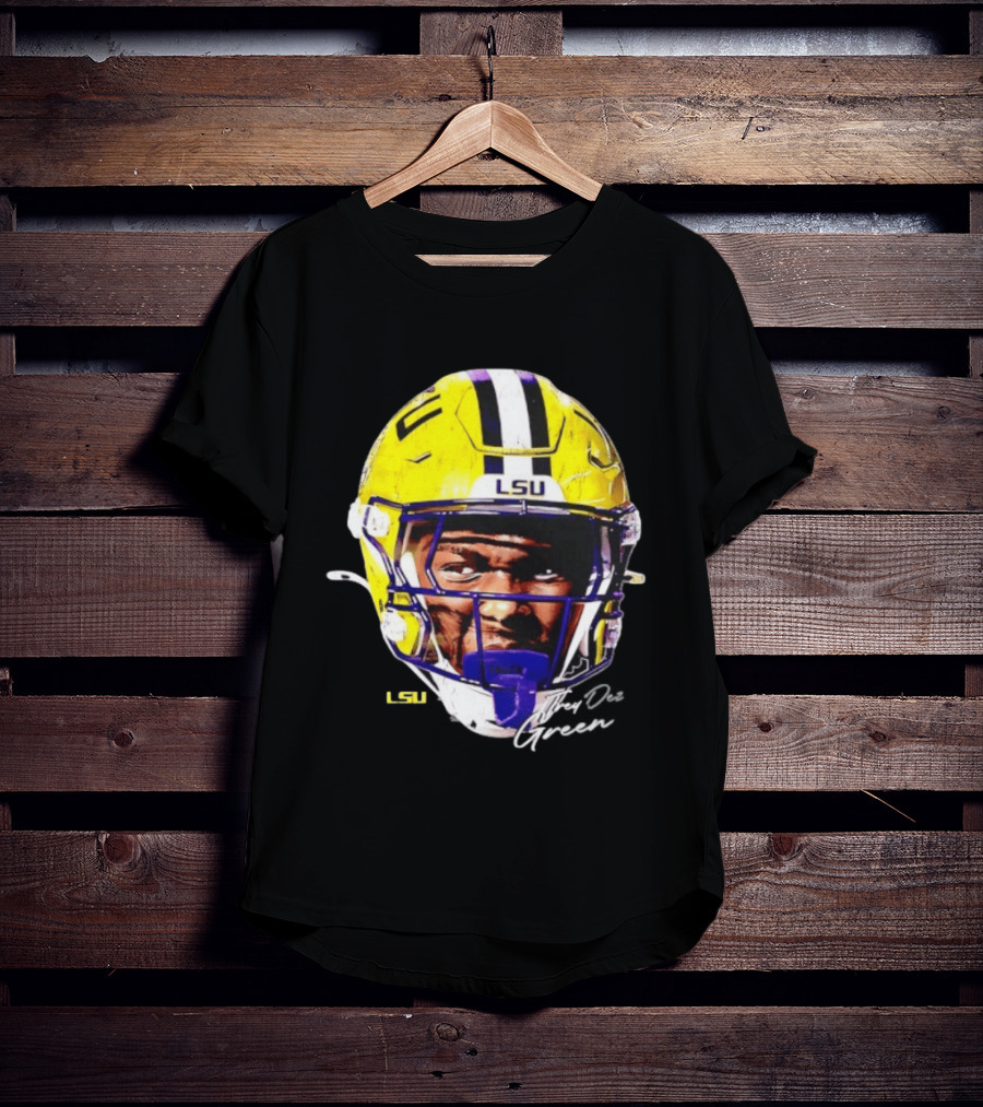 Trey'Dez Green LSU Tigers Football Helmet NCAA Sports T-Shirt