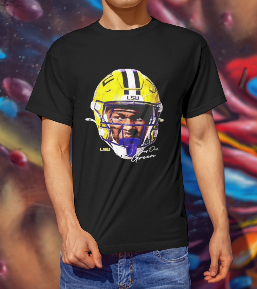 Trey'Dez Green LSU Tigers Football Helmet NCAA Sports T-Shirt