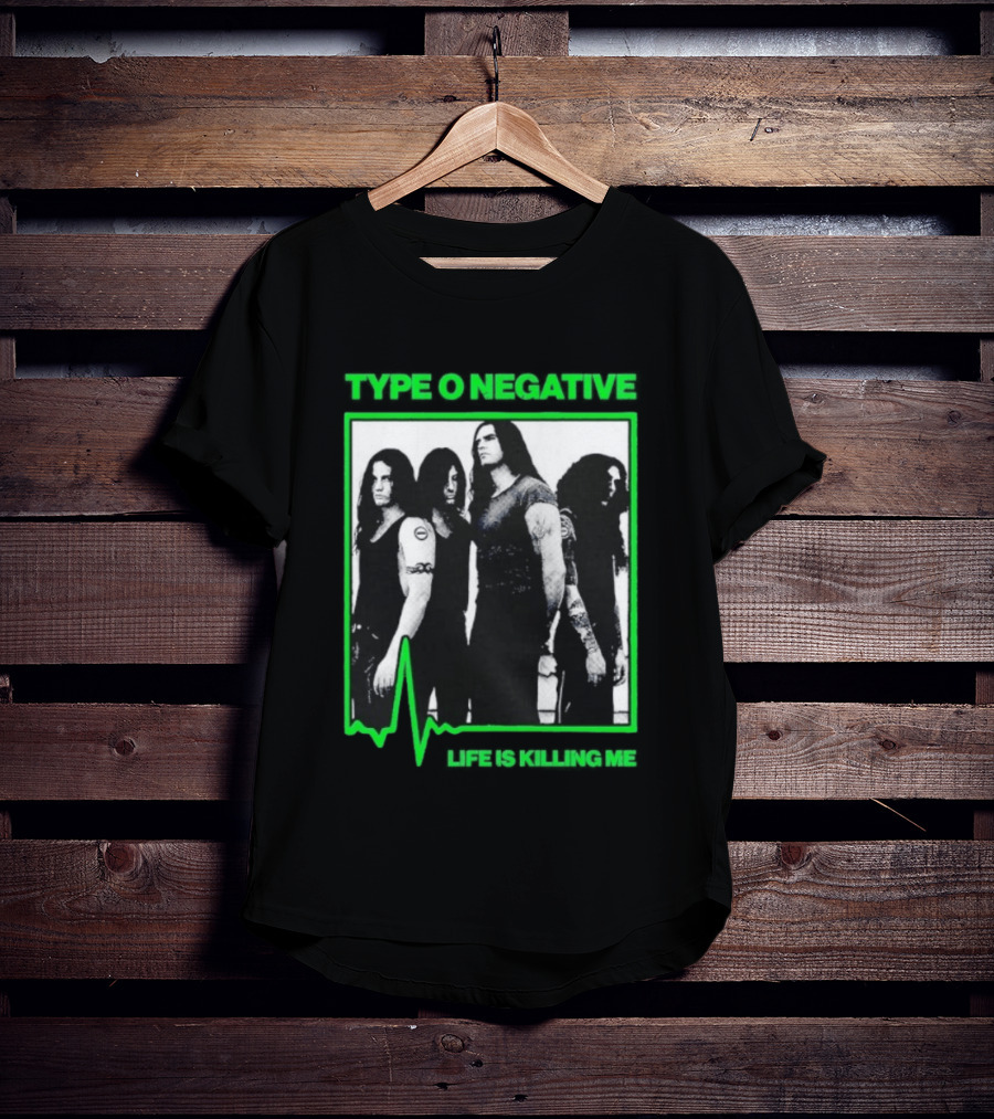 Type O Negative Life Is Killing Me Band Photo Peter Steele T-Shirt