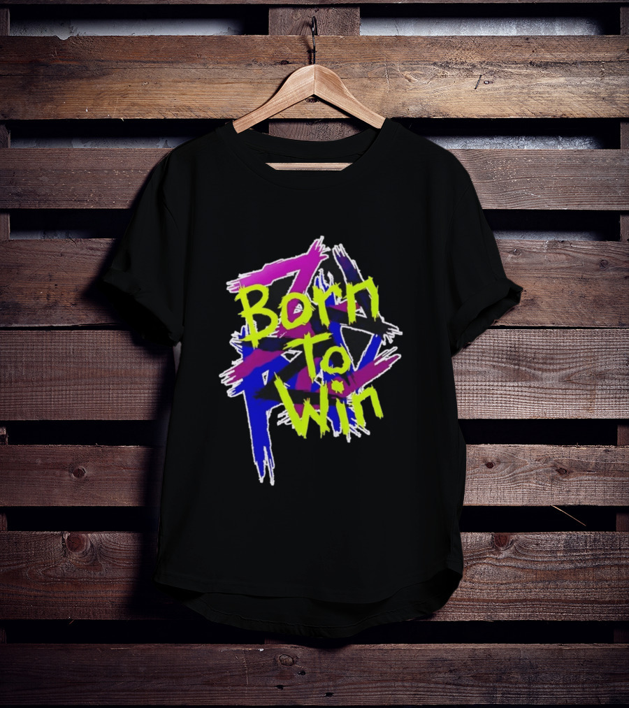 Born To Win Neon Graffiti Style Luke Littler T-Shirt