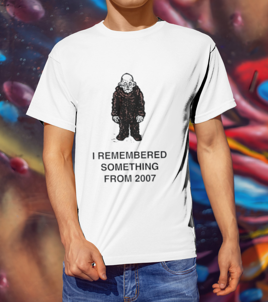 I Remembered Something From 2007 Silhouette Nostalgia T-Shirt