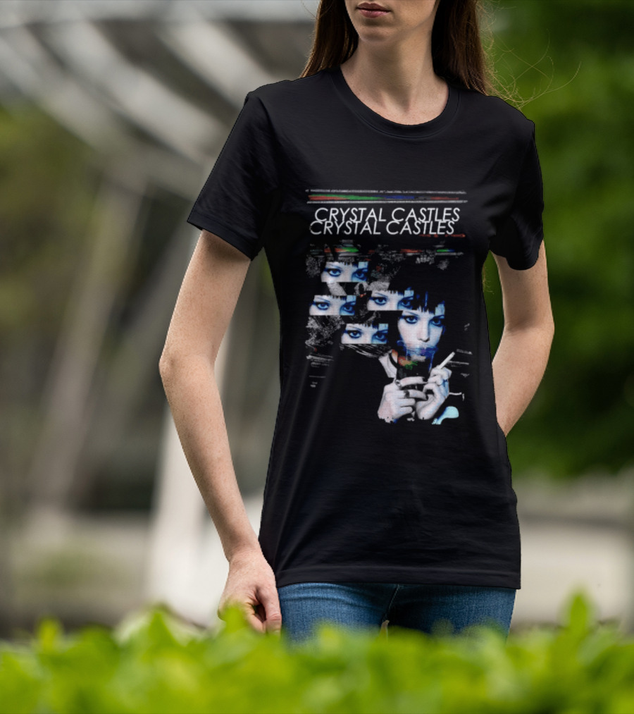 Crystal Castles Alice Glass Glitch T-Shirt
