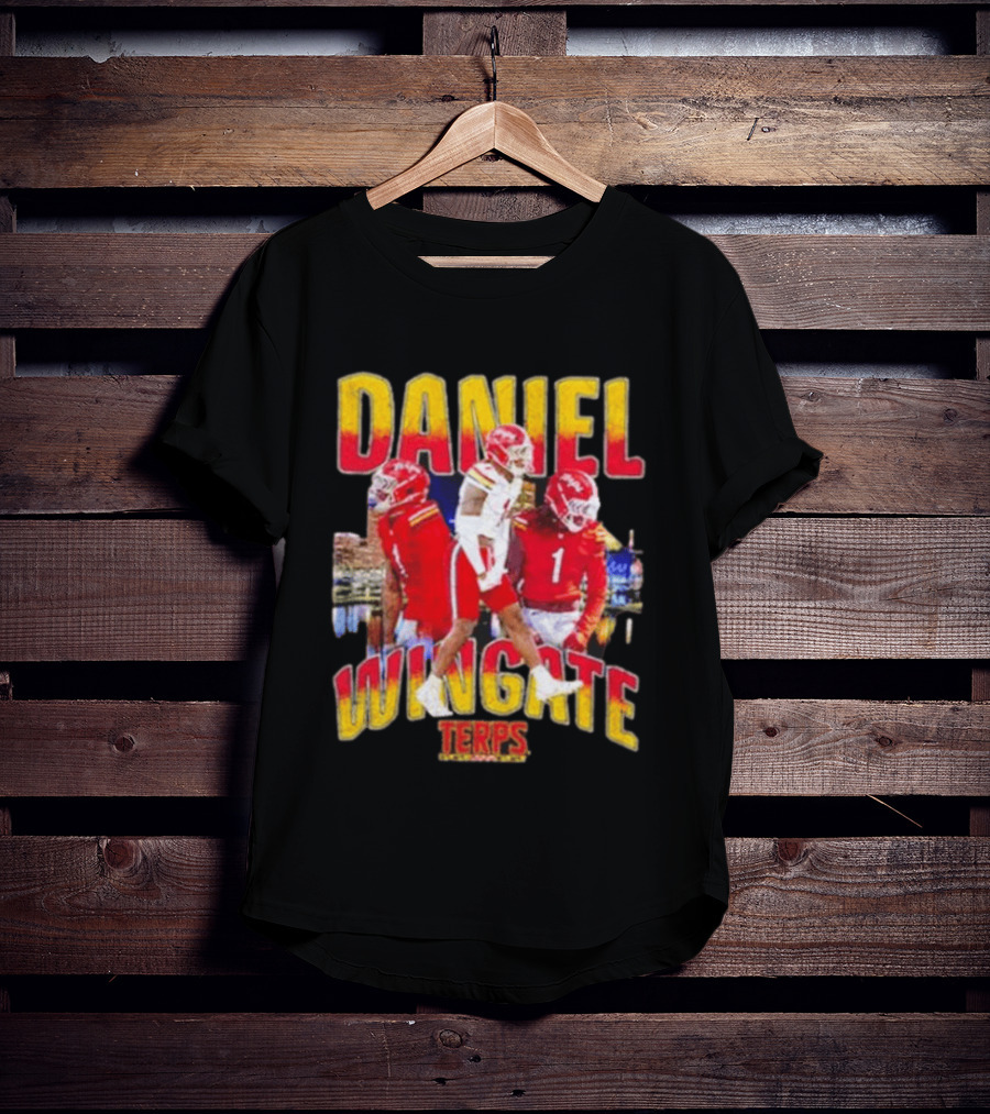 Daniel Wingate Terps No 1 Maryland Football Collage T-Shirt