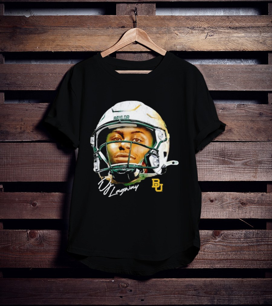 DJ Lagway Baylor Bears NCAA Football Caricature Baylor Helmet T-Shirt