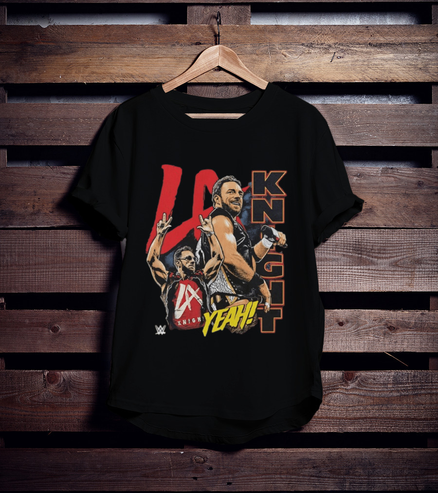 LA Knight WWE Yeah Vertical Name 2026 T-Shirt