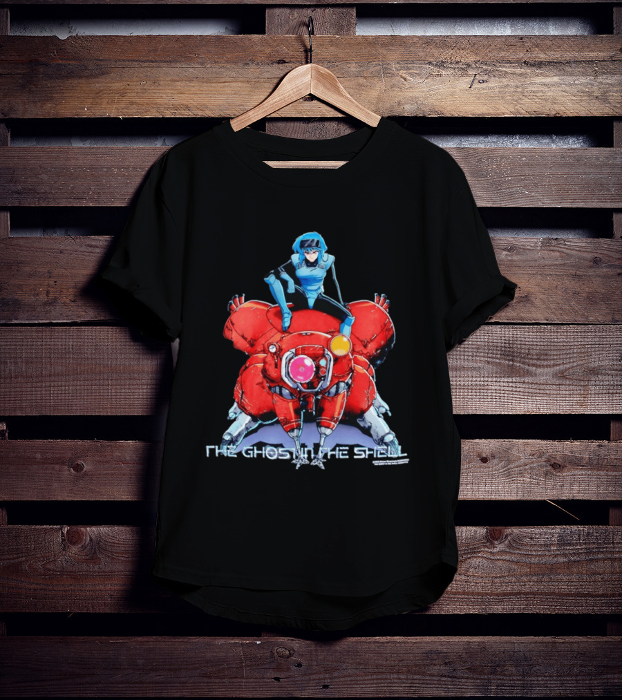 Motoko Kusanagi On Tachikoma The Ghost In The Shell Anime T-Shirt