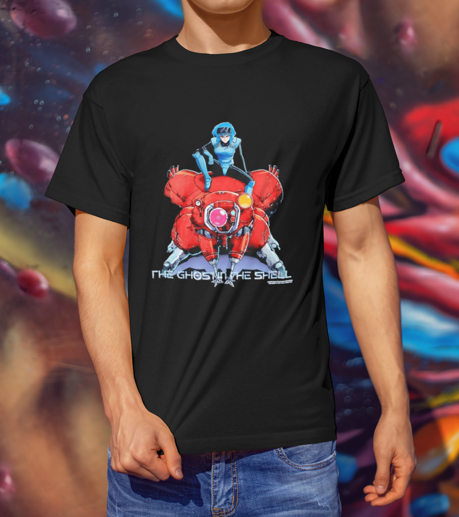 Motoko Kusanagi On Tachikoma The Ghost In The Shell Anime T-Shirt